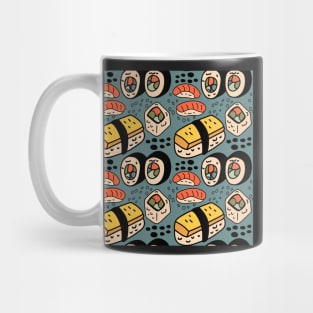 Blue Kawaii Sushi Mug